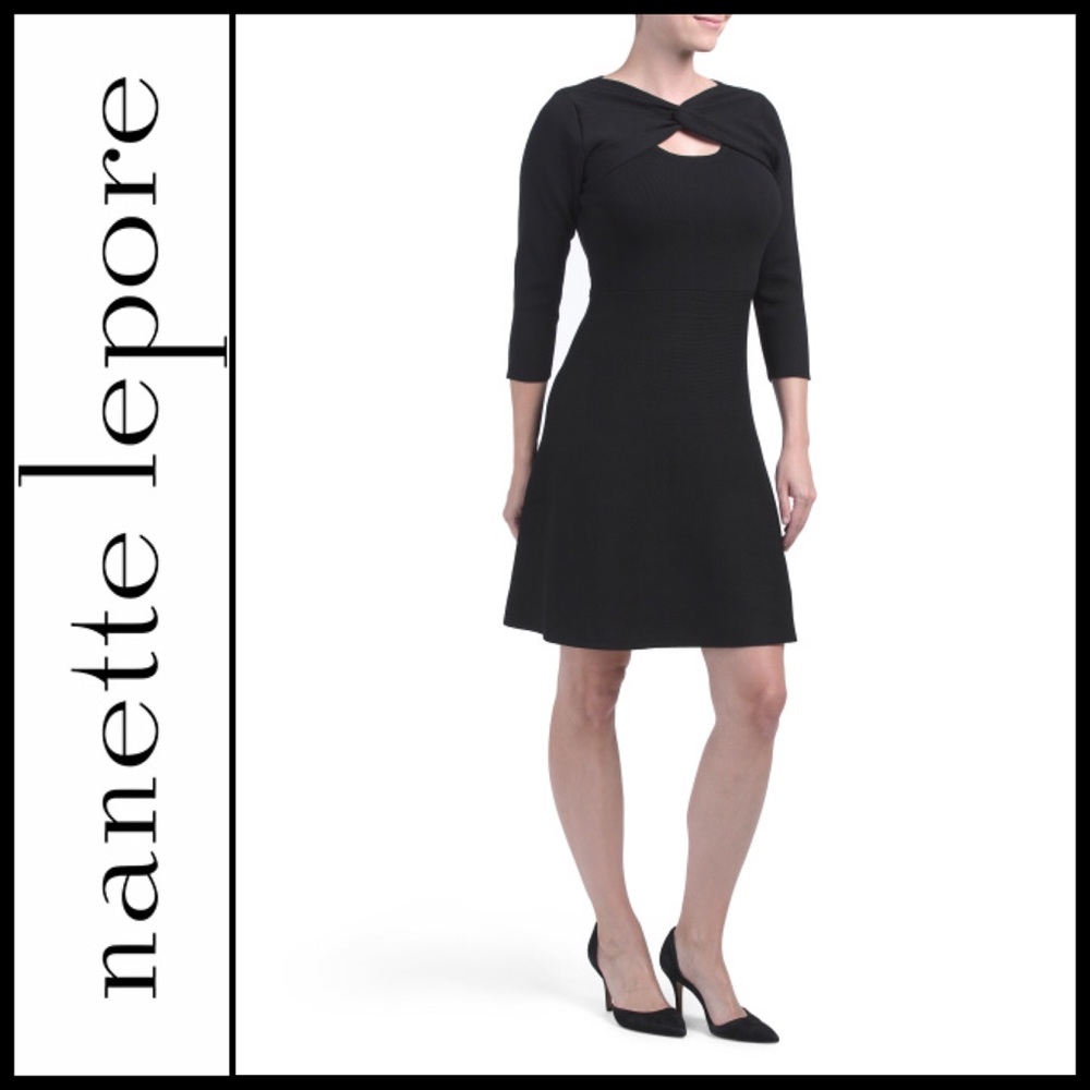 Nanette Lepore Black Sweater Dress 🆕
